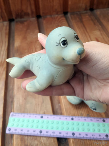 Лот С 1 РУБЛЯ! много лотов! Сувенирная фигурка ТЮЛЕНЬ полистоун