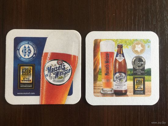 Подставка под пиво Maisel's Weisse No 2