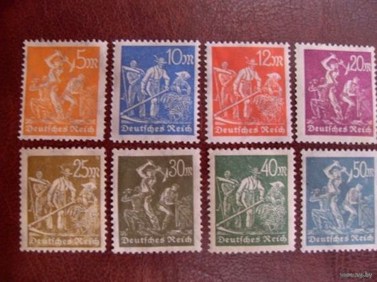 DR Рейх. 1922 / 1923  Mi.238-245 MNH, MLH Wz.2 полная серия