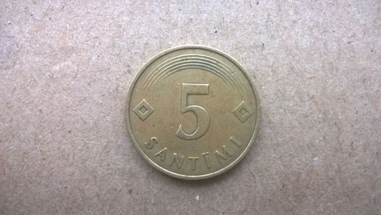 Латвия 5 сантимов, 1992г.