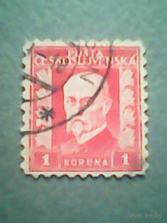 Чехословакия. Масарик. 1926г. ;гашеная
