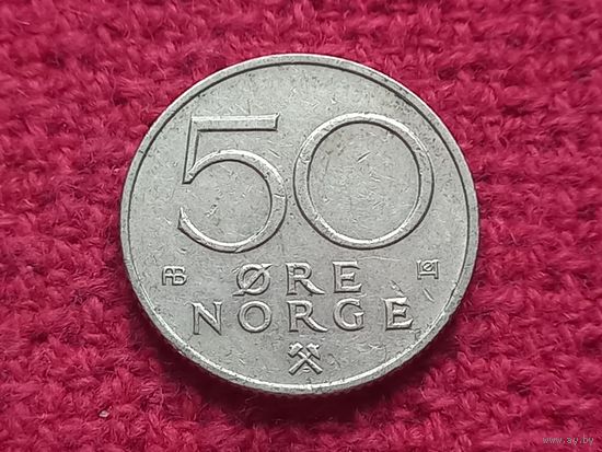 Норвегия 50 эре 1974 г.