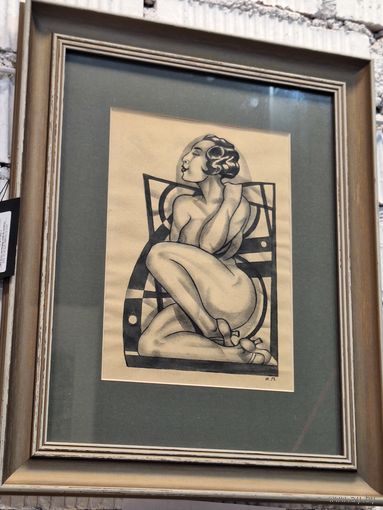 Игорь Либерман, 90-е годы, графика, авангард, 2-я работа.