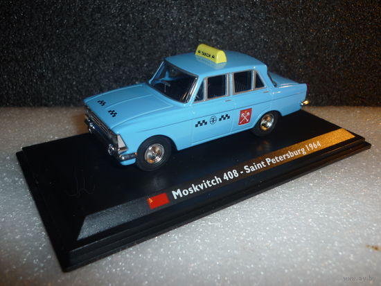 Модель авто МОСКВИЧ 408 ТАКСИ. Altaya. 1:43