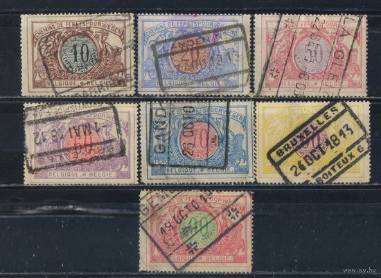 Бельгия Железнодорожные посылочные 1902 Номинал #28,30,34-8