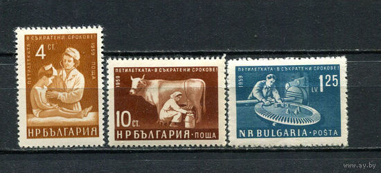 Болгария - 1961 - Пятилетка в сжатые сроки - [Mi. 1234-1236] - полная серия - 3 марки. MH.  (Лот 38FN)-T25P23