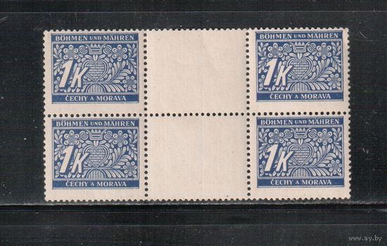 Германия(Оккупация Боснии и Моравии)-1939,(Мих.9) **  , Стандарт, Война, Служ.