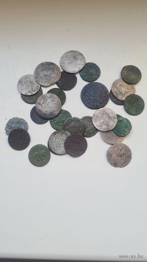 Сборный лот монет с серебром