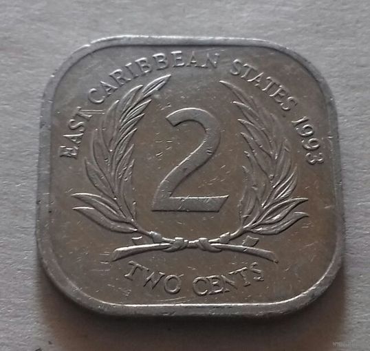 2 цента, Восточные Карибы 1993 г.