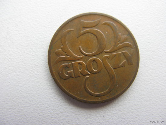 Польша 5 грошей  1939