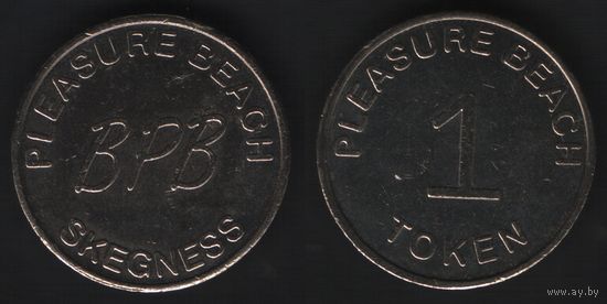 Pleasure Beach. Skegness. BPB -- Pleasure Beach. 1 Token тип1 (26,8мм8,13гр) (f0