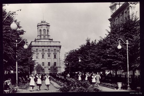 1957 год Минск Бульвар на Комсомольской улице