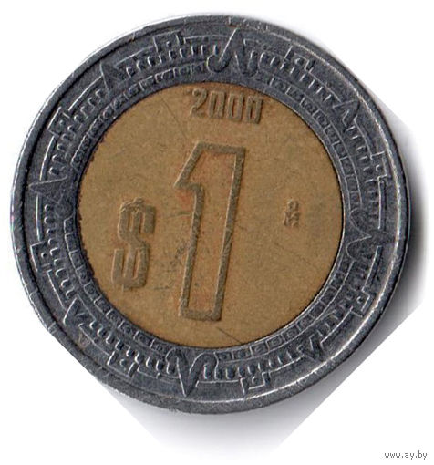 Мексика. 1 песо. 2000 г.
