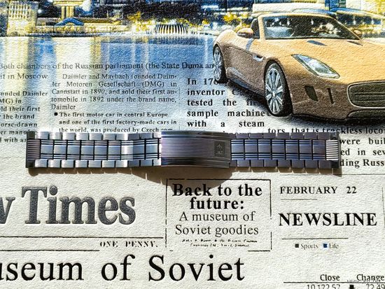 Браслет для наручных часов с логотипом, стилизованным под букву "D" или баклю. #1