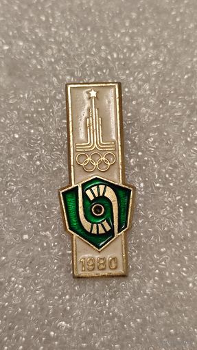 Значок знак Олимпийские Игры 1980 Хоккей на траве,200 лотов с 1 рубля!!!