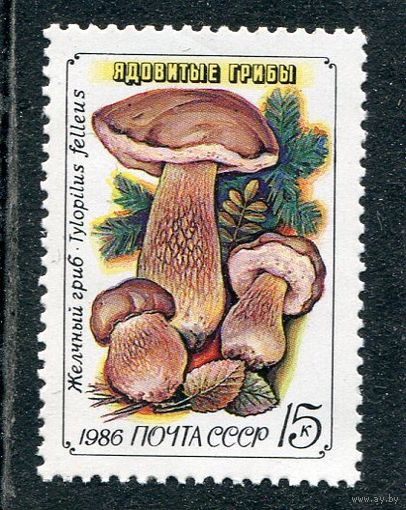 СССР 1986. Ядовитые грибы. Желчный гриб