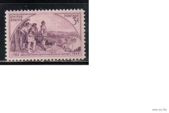 США-1942, (Мих.507),  **   , Штат Кентуки (одиночка),