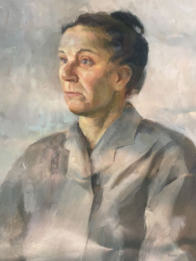 Картина маслом Портрет Женщина в сером