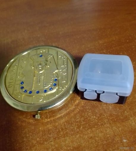 Зеркало (Египет) и точилка д/косметических карандашей