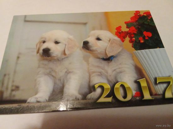 Календарик 2017г. Щенки