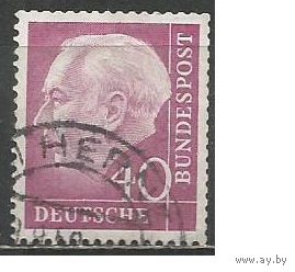 ФРГ. Доктор Т.Хойс. Первый президент. 1954г. Mi#188.