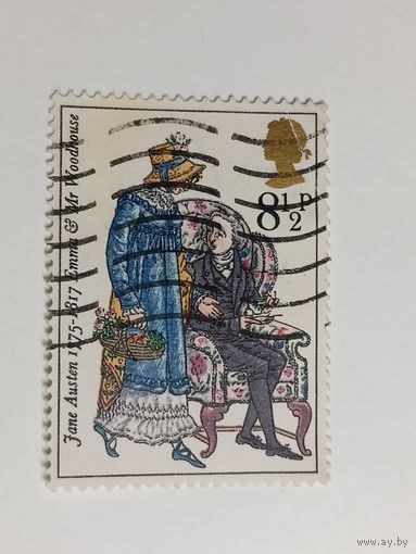 Великобритания 1975. 200 лет со дня рождения Джейн Остин, писательницы