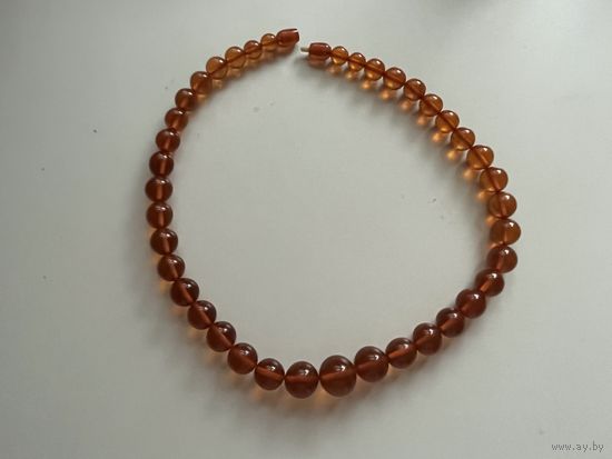 Бусы янтарь 3