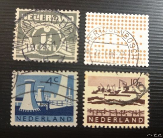 Набор марок Нидерланды - 4 шт (цена за все) - лот 22.