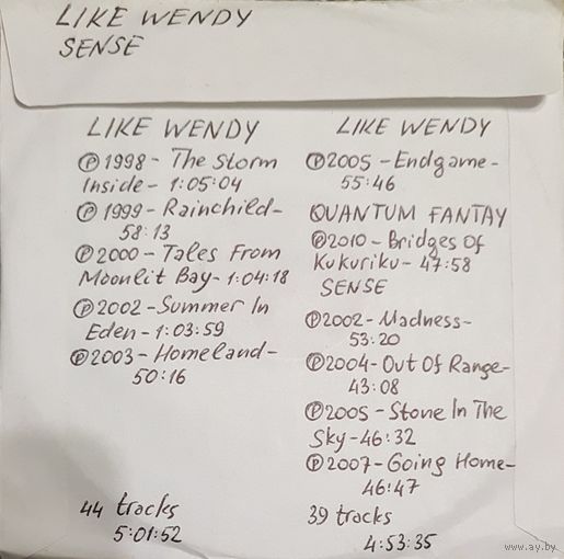 CD MP3 дискография LIKE WENDY, SENSE 2 CD
