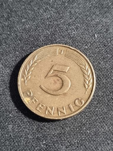 Германия 5 пфеннигов 1971  J