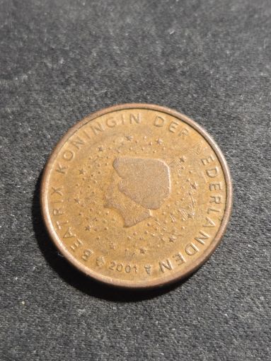 Нидерланды 2 евроцента 2001