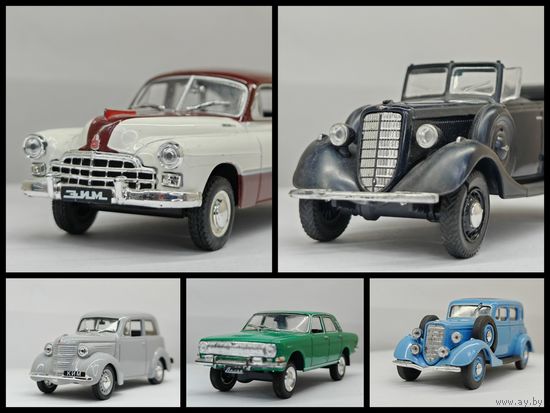 Модель советского автопрома DeAgostini, Наш автопром. Одним лотом 5 шт.  С рубля