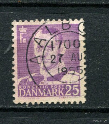 Дания - 1955 - Король Фредерик IX - [Mi. 355] - полная серия - 1 марка. Гашеная.  (Лот 19BA)