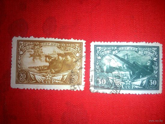 СССР. 1943. 25-летие Красной Армии. Сер. 2 м.