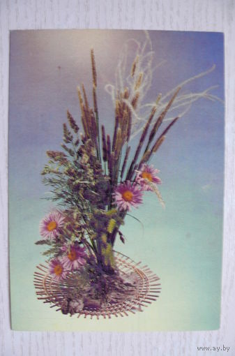 Гуков В., Ланина Е., Композиция из цветов; 1984, подписана.
