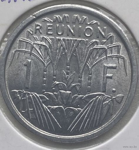 Реюньон 1 франк 1948 г. В холдере