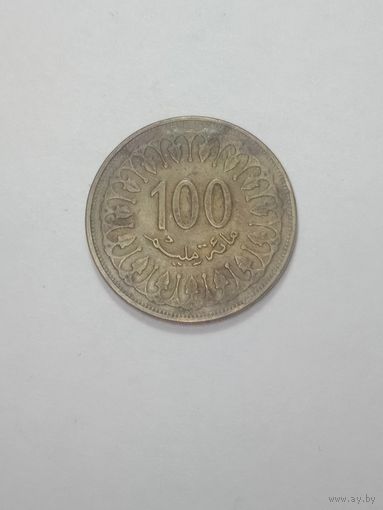 Тунис 100 миллимов 1997 года .