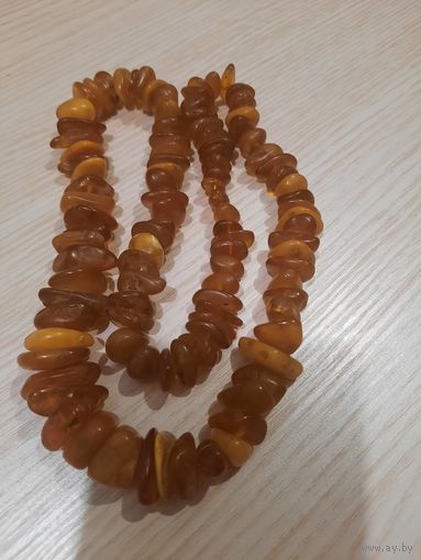 Винтажные советские бусы из янтаря