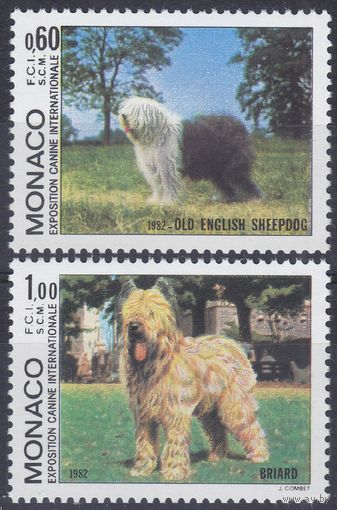 1982 Монако 1533-1534 Собаки 6,50 евро