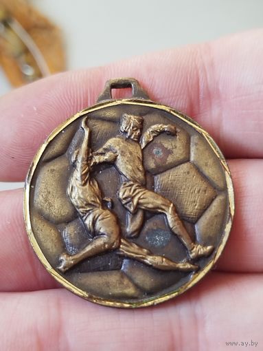 Рельефная медалька,тяж мет,футбол