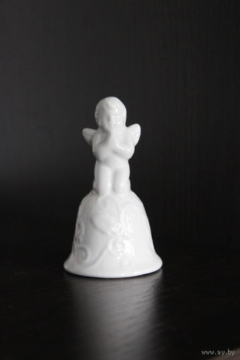 Фарфоровый, декоративный колокольчик "Ангел".