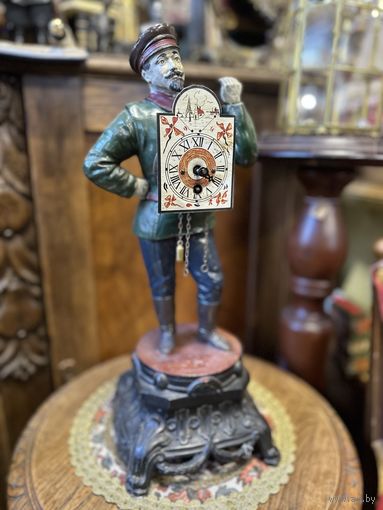 Очень красивые старинные каминные часы, начало 20 века, Европа, исправны, много лотов с рубля