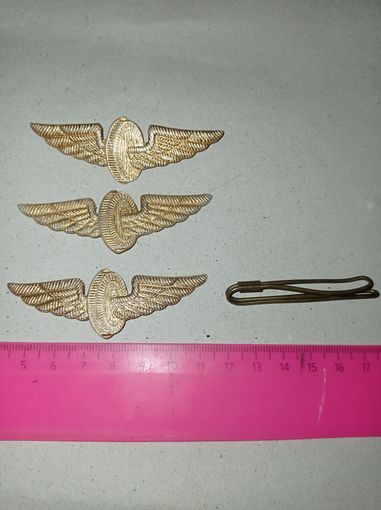 Знак железнодорожника СССР. Армейский зажим для галстука