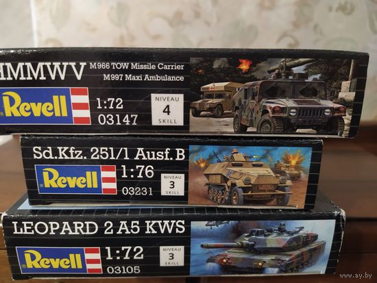 Revell ,Сборные модели  одним лотом 3 модели