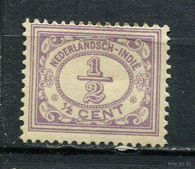 Нидерландская Индия - 1912/1914 - Цифры 1/2С - [Mi.107] - 1 марка. MH.  (Лот 34Gs)-T41P16