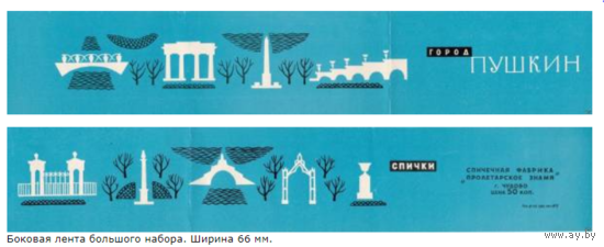 Спичечные этикетки. Сувенирная лента.Номер по каталогу Голубцова - 153