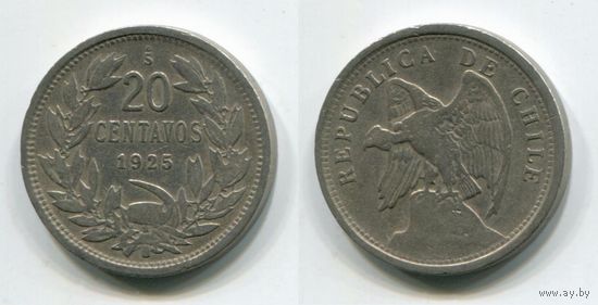 Чили. 20 сентаво (1925)