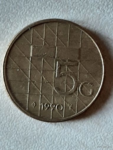 5 центов Нидерланды 1990
