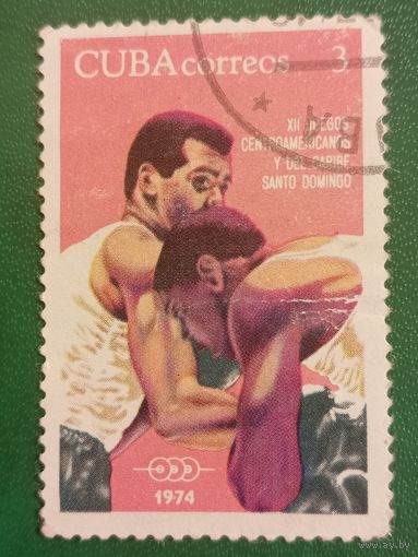 Куба 1974. Спорт. Бокс. Марка из серии