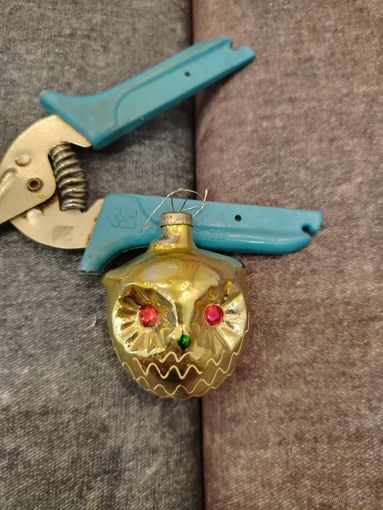 Все лоты с 1 Рубля. Елочная игрушка СССР. Сова.